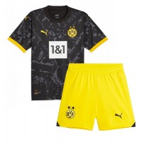 Borussia Dortmund Donyell Malen #21 Auswärts Trikotsatz Kinder 2023-24 Kurzarm (+ Kurze Hosen)